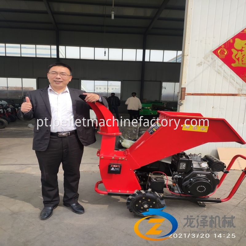 Profissional Railer de 15hp Montado Gask Gask Shredder, Chipper fabricado na China